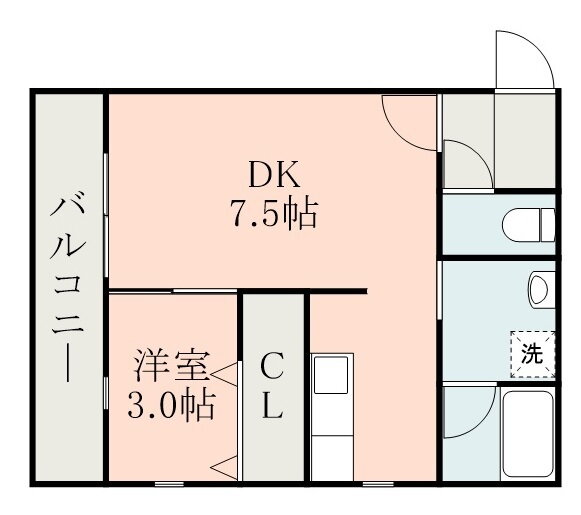 鹿児島県鹿児島市武３ 中洲通駅 1DK アパート 賃貸物件詳細
