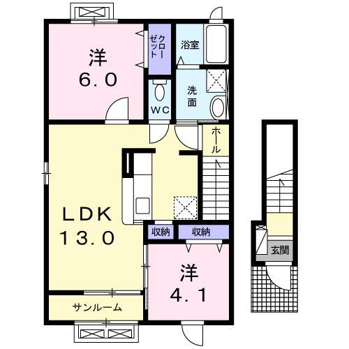 秋田県大館市字観音堂 大館駅 2LDK アパート 賃貸物件詳細