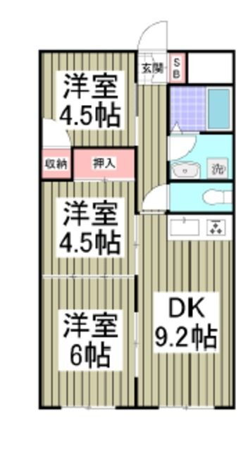 埼玉県越谷市瓦曽根２ 南越谷駅 3DK マンション 賃貸物件詳細