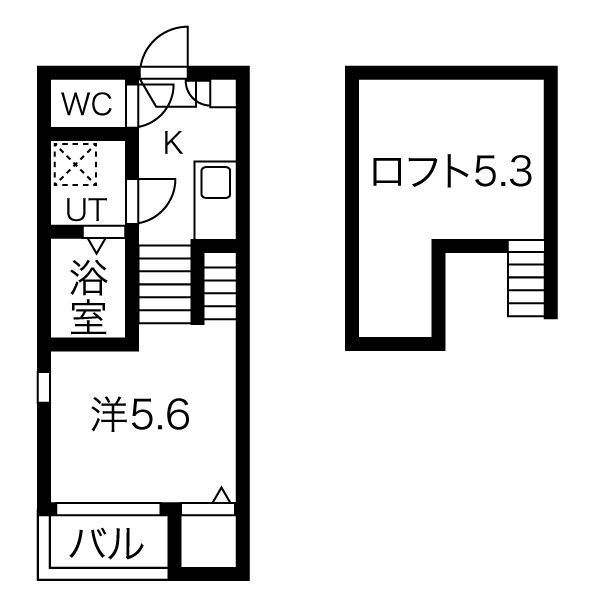 愛知県名古屋市名東区宝が丘 藤が丘駅 1K アパート 賃貸物件詳細