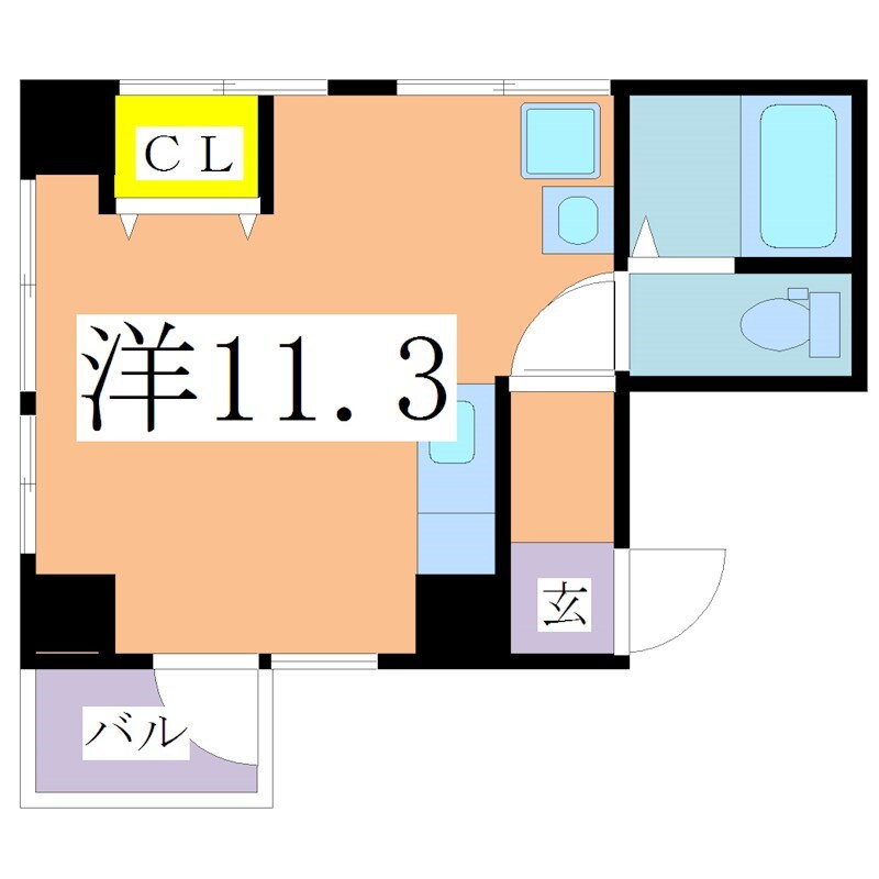 プレーリーＩＩ 4階 ワンルーム 賃貸物件詳細