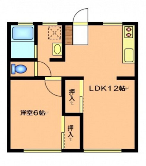 コーポ大利 2階 1LDK 賃貸物件詳細