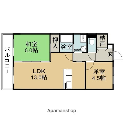 エトワール三郷 4階 2LDK 賃貸物件詳細