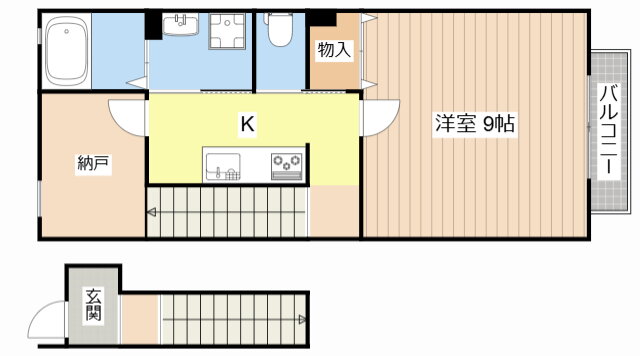 滋賀県長浜市南高田町 長浜駅 1SK アパート 賃貸物件詳細