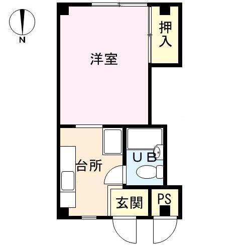 ＯＫビル 2階 1K 賃貸物件詳細