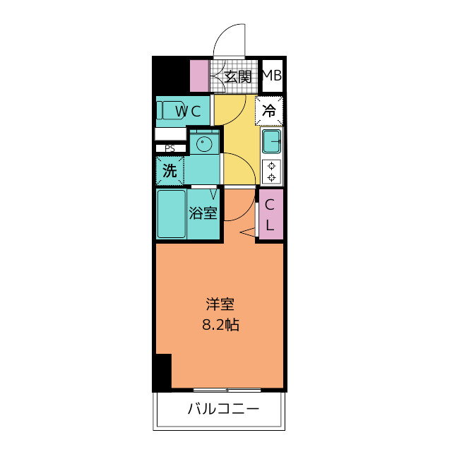 愛知県名古屋市中区平和１ 東別院駅 1K マンション 賃貸物件詳細