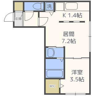 北海道札幌市西区発寒三条６ 発寒南駅 1LDK マンション 賃貸物件詳細