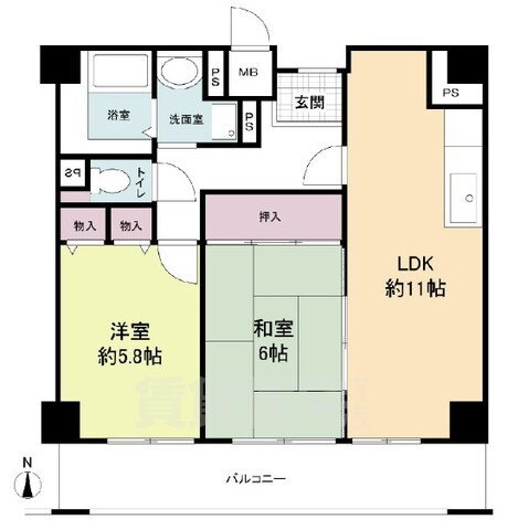 大阪府大阪市西区南堀江１ 桜川駅 2LDK マンション 賃貸物件詳細