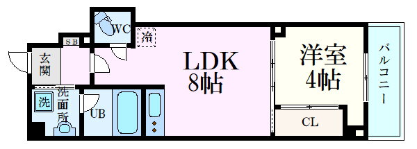 ＥＬＥＴＴＡ吉島 2階 1LDK 賃貸物件詳細