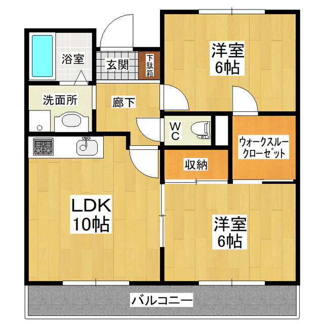 茨城県つくば市東新井 つくば駅 2LDK アパート 賃貸物件詳細