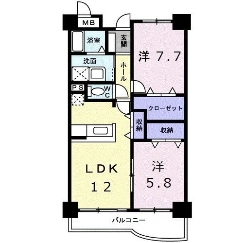 群馬県高崎市八千代町４ 高崎駅 2LDK マンション 賃貸物件詳細