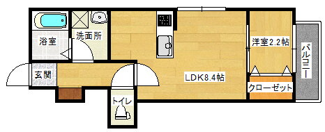 広島県安芸郡府中町浜田２ 天神川駅 1LDK アパート 賃貸物件詳細