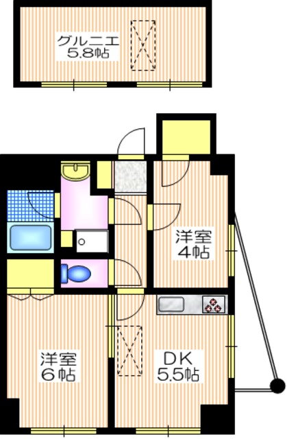 東京都大田区田園調布本町 沼部駅 2DK マンション 賃貸物件詳細