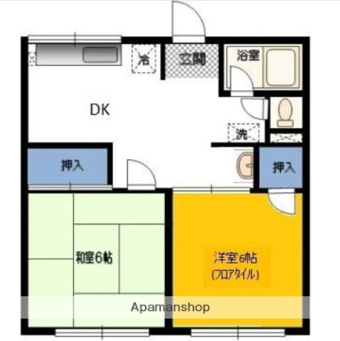 シティハイムＧＲＥＥＮ 1階 2DK 賃貸物件詳細