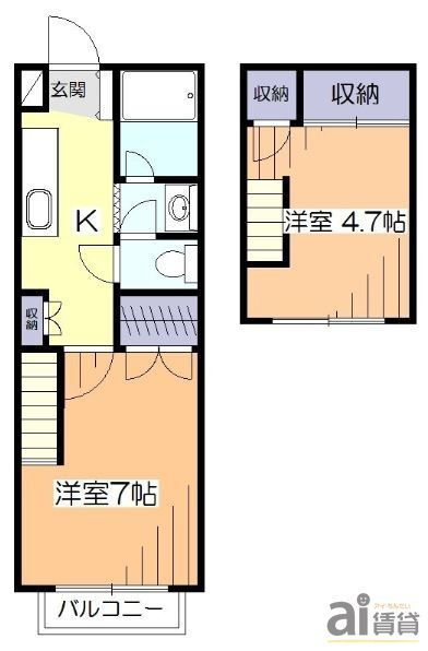 東京都小平市小川東町５ 新小平駅 1K アパート 賃貸物件詳細