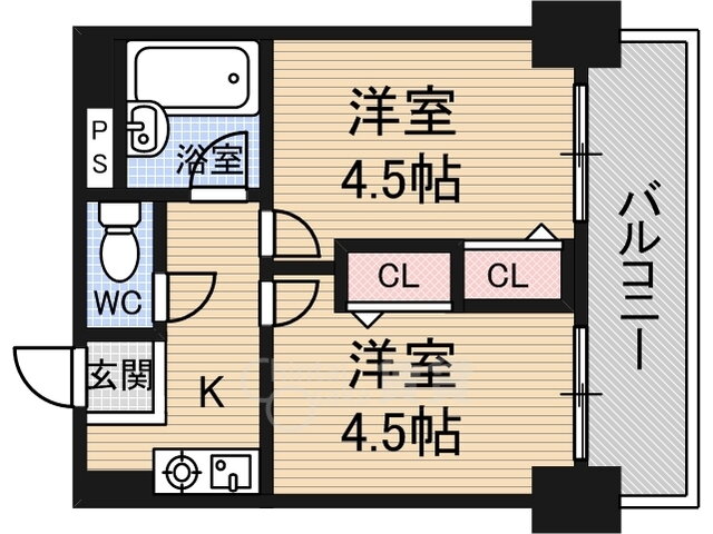 木川東エクセルハイツ 2階 2K 賃貸物件詳細