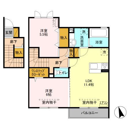 茨城県古河市上辺見 古河駅 2LDK アパート 賃貸物件詳細