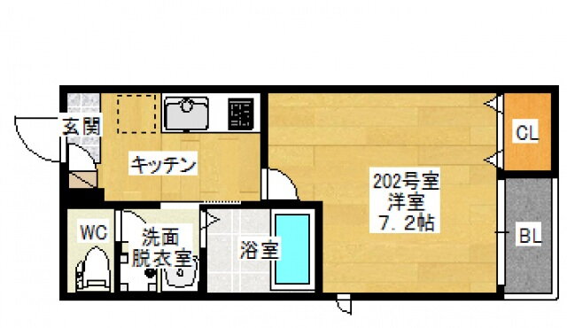 広島県広島市南区宇品御幸３ 宇品三丁目駅 1K アパート 賃貸物件詳細