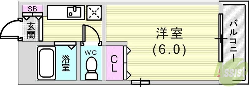 兵庫県神戸市東灘区御影石町３ 石屋川駅 1K マンション 賃貸物件詳細