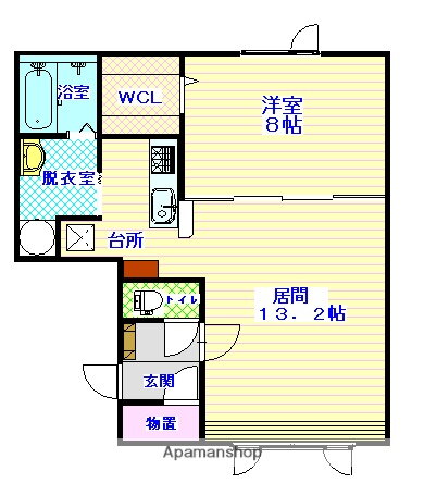 北海道旭川市旭神二条１ 緑が丘駅 1LDK アパート 賃貸物件詳細