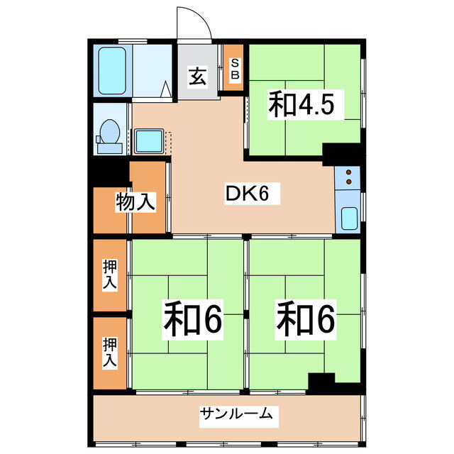 福島県郡山市清水台２ 郡山駅 3DK マンション 賃貸物件詳細