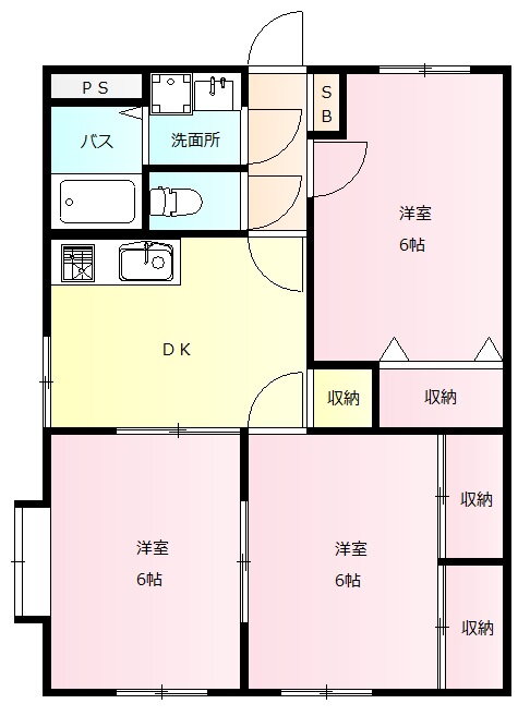 タカハシマンション　ＩＩ 3階 3DK 賃貸物件詳細