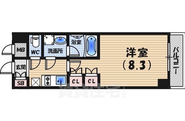 兵庫県西宮市本町 西宮駅 1K マンション 賃貸物件詳細