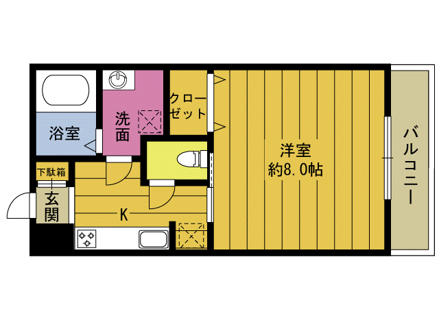 ドリーム羽屋 2階 1K 賃貸物件詳細