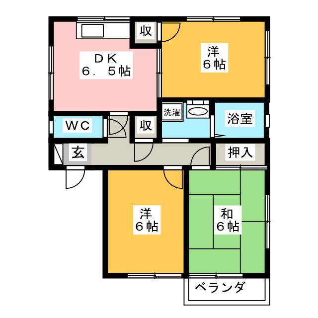 静岡県島田市元島田 3DK アパート 賃貸物件詳細