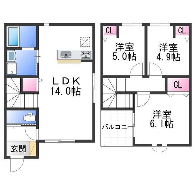 和歌山県和歌山市西浜 紀三井寺駅 3LDK 一戸建て 賃貸物件詳細