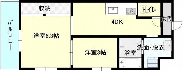 広島県広島市中区舟入町 舟入町駅 2K マンション 賃貸物件詳細