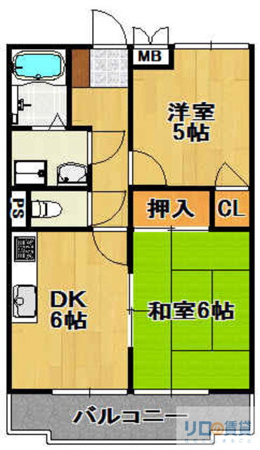 兵庫県伊丹市荻野８ 山本駅 2DK マンション 賃貸物件詳細