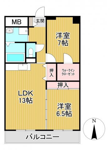 福岡県久留米市西町 久留米高校前駅 2LDK マンション 賃貸物件詳細