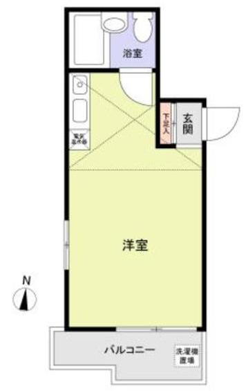 山口コーポラス 1階 ワンルーム 賃貸物件詳細