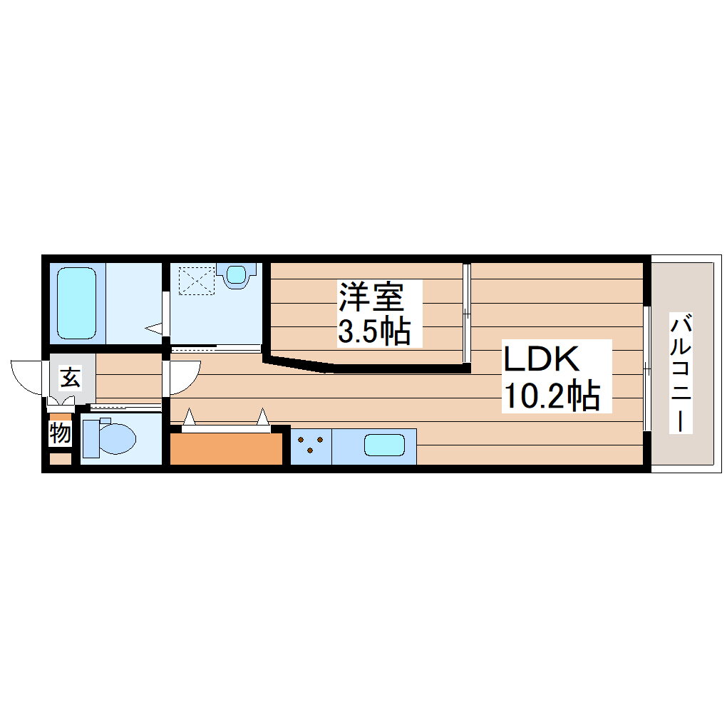 宮城県仙台市青葉区旭ケ丘２ 旭ヶ丘駅 1LDK アパート 賃貸物件詳細