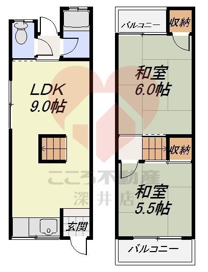 大阪府大東市南津の辺町 野崎駅 2LDK 一戸建て 賃貸物件詳細