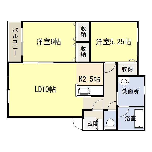 ラ・ポレール新緑 1階 2LDK 賃貸物件詳細