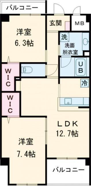 福岡県北九州市八幡西区幸神１ 黒崎駅 2LDK マンション 賃貸物件詳細