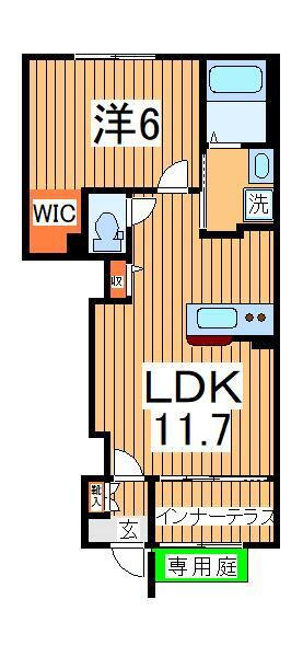 千葉県柏市大室 柏たなか駅 1LDK アパート 賃貸物件詳細