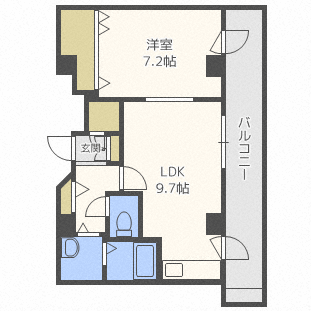 北海道札幌市東区北二十三条東９ 元町駅 1LDK マンション 賃貸物件詳細