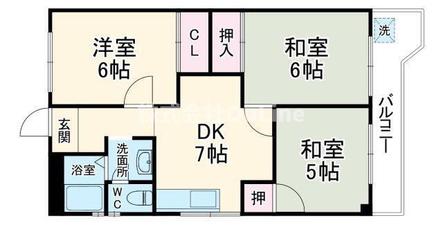 大阪府八尾市桜ヶ丘３ 近鉄八尾駅 3DK マンション 賃貸物件詳細