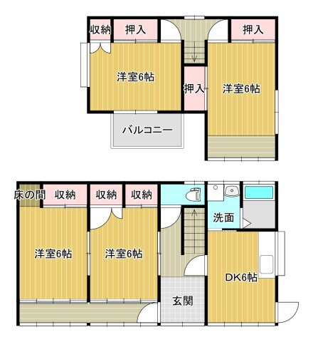 宮城県石巻市泉町４ 石巻駅 4DK 一戸建て 賃貸物件詳細