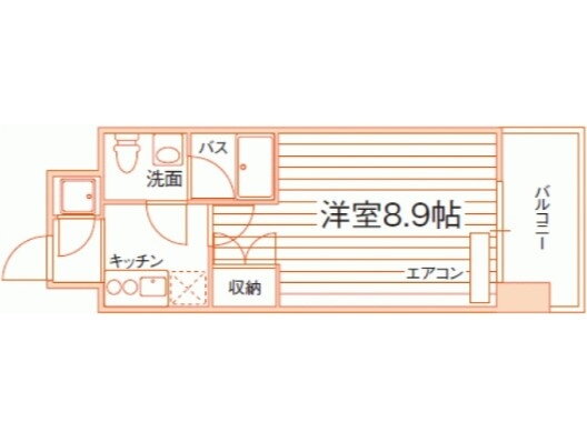 ルラシオン岡山野田屋町 7階 1K 賃貸物件詳細