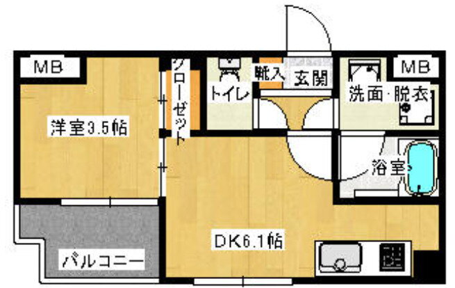福岡県福岡市中央区薬院４ 薬院大通駅 1DK マンション 賃貸物件詳細