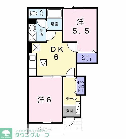 エレガンスヴィラＩＩ 1階 2DK 賃貸物件詳細