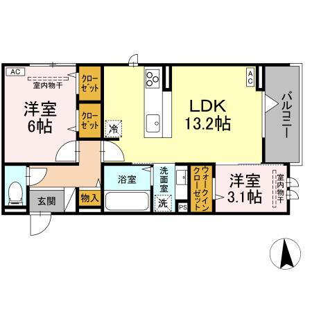 山梨県甲府市住吉３ 南甲府駅 2LDK アパート 賃貸物件詳細