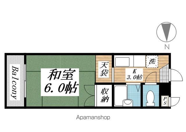 福岡県北九州市八幡西区陣山３ 黒崎駅 1K マンション 賃貸物件詳細