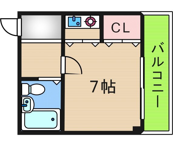 大阪府大阪市西成区千本北１ 岸里駅 1K マンション 賃貸物件詳細