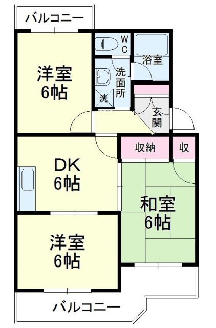 静岡県浜松市中央区住吉２ 浜松駅 3DK マンション 賃貸物件詳細