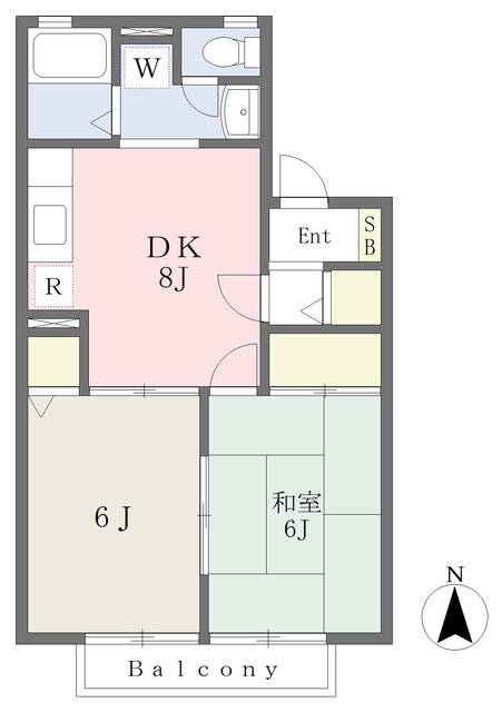 ドミール高砂 1階 2DK 賃貸物件詳細